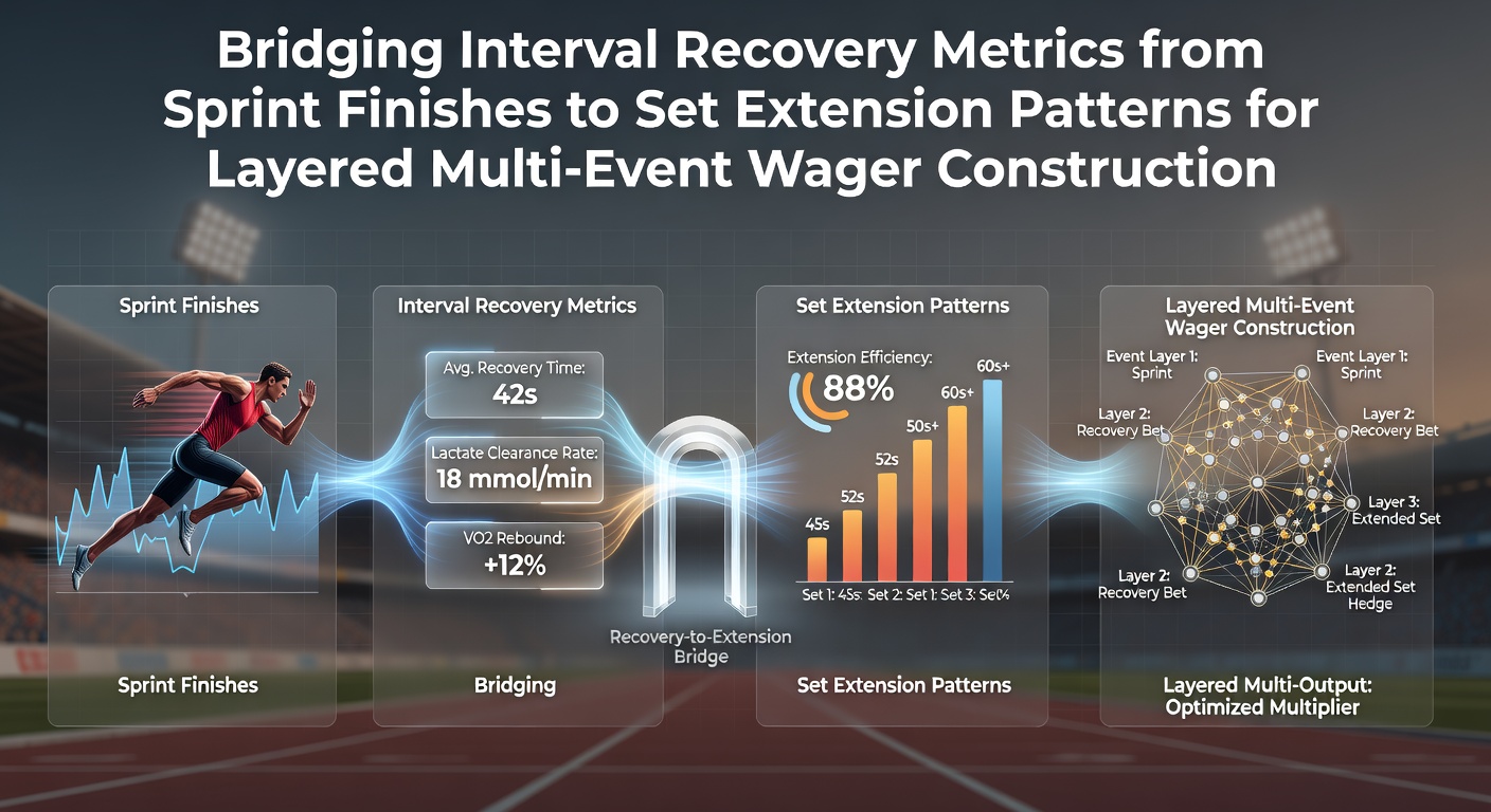 Data visualization showing sprint finish intervals transitioning into tennis set extension recovery patterns for wager analysis