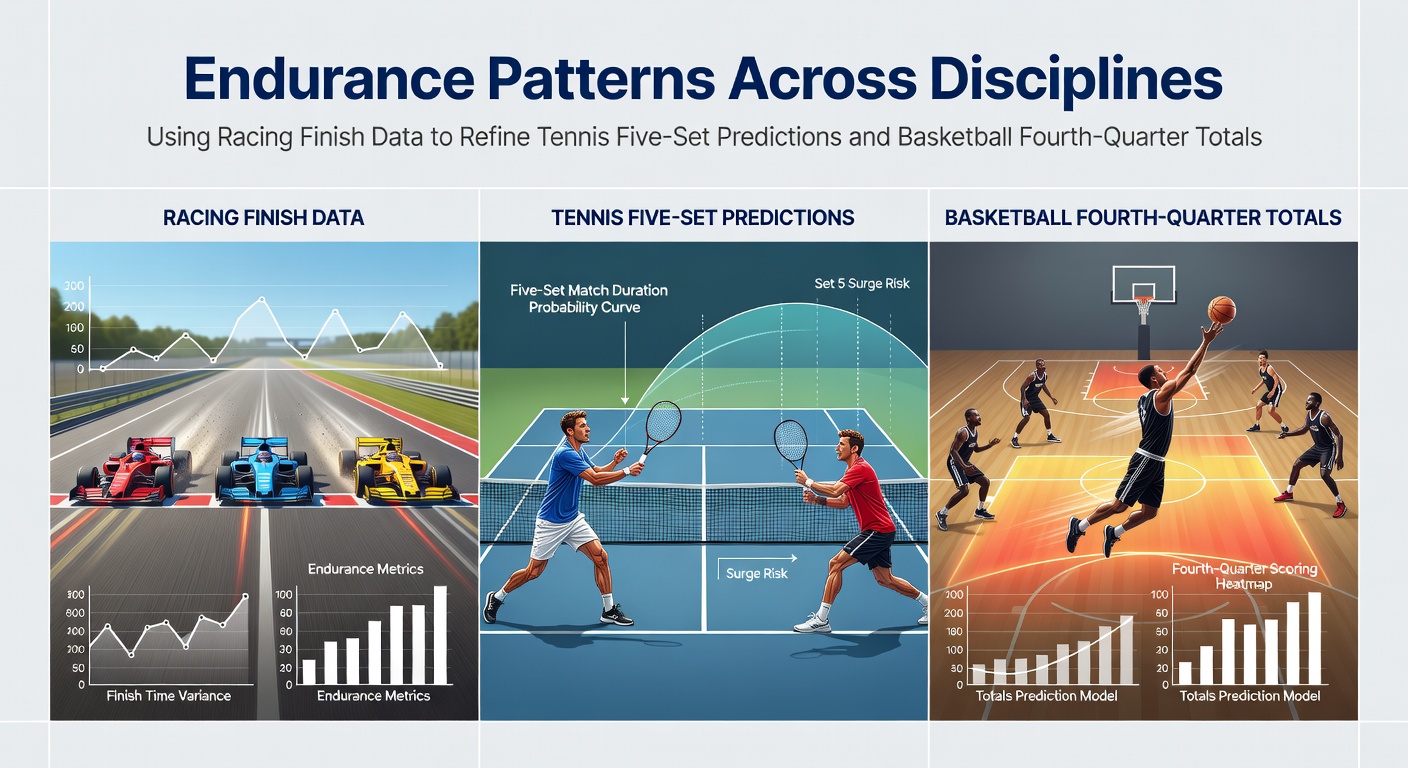 Analysis of horse racing finish patterns showing endurance metrics from late-race surges