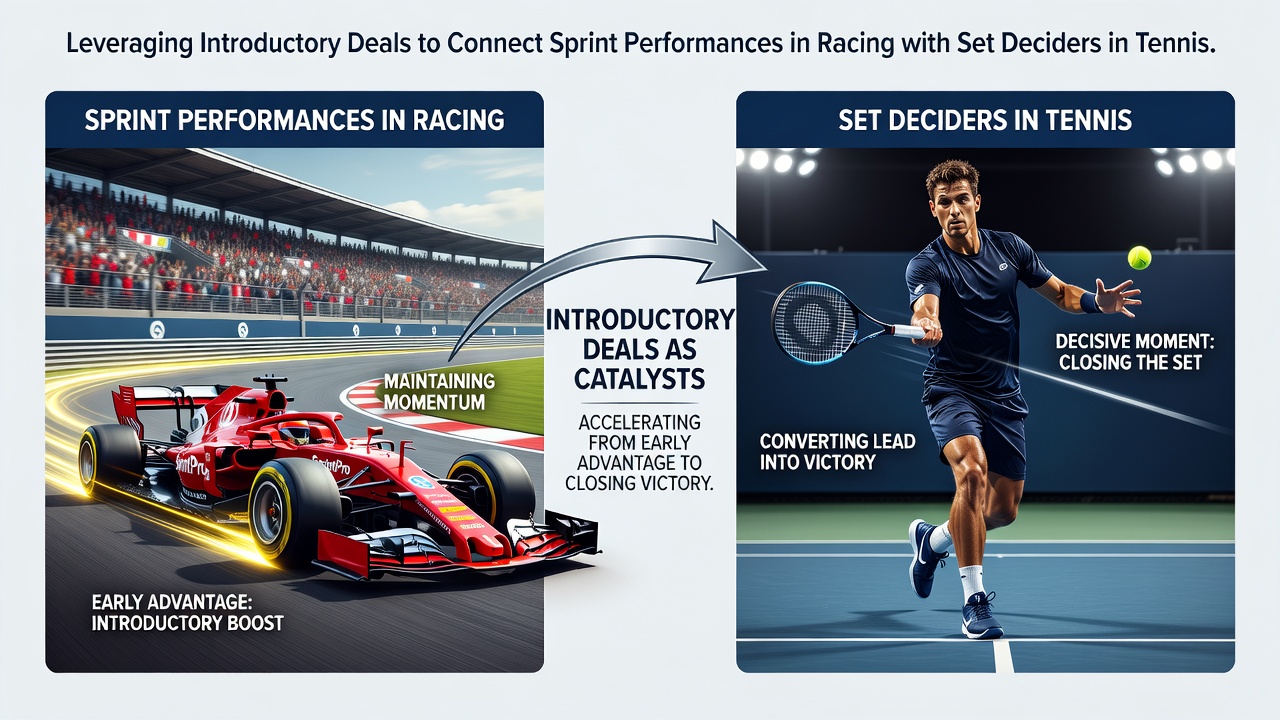 Tennis set decider statistics merged with horse racing sprint timing graphs
