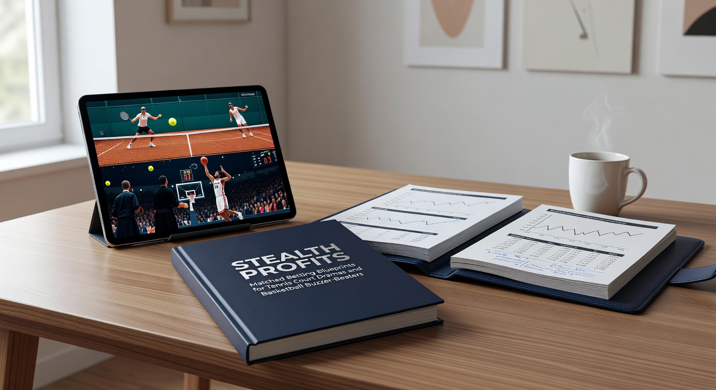 Dynamic split image of basketball player shooting buzzer-beater and tennis ace serve, highlighting high-stakes matched betting moments