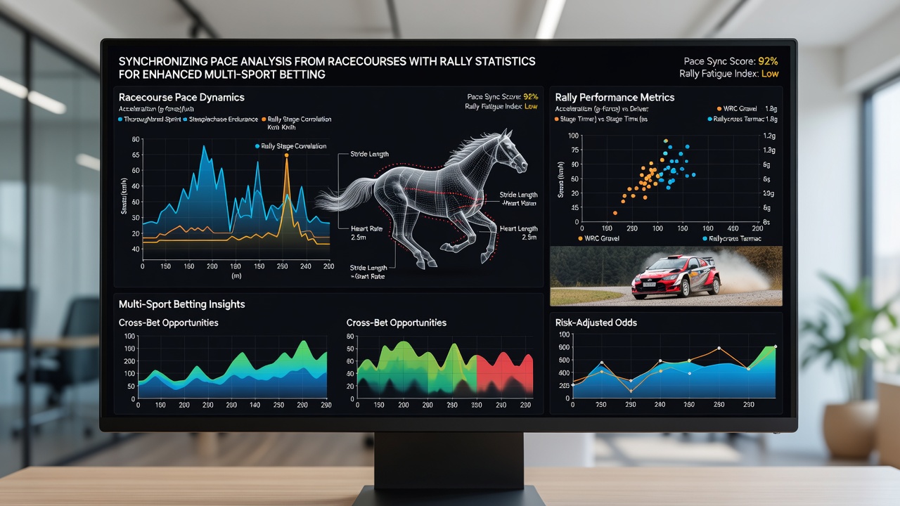 Data visualization merging horse sectional times with rally stage splits